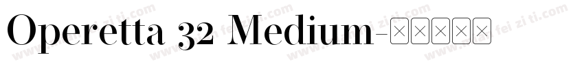 Operetta 32 Medium字体转换